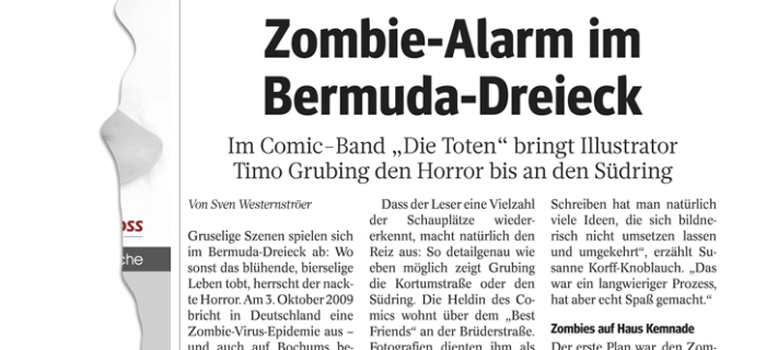 „Zombie-Alarm im Bermuda3Eck“ WAZ, 05.12.15